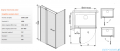 Sanplast kabina narożna prostokątna  100x120x198 cm KNDJ2/PRIII-100x120 białe/przejrzyste 600-073-0330-01-401