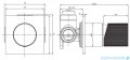 Omnires Contour bateria prysznicowa podtynkowa chrom CT8045CR