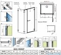 Radaway Arta Kds I kabina 130x80cm prawa szkło przejrzyste 386820-03-01R+1386102-03-01+386110-03-01
