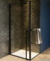 Riho Lucid GD201 kabina prysznicowa z wieszakiem 100x80cm czarna G005013121