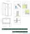 Radaway Nes Kds II kabina 100x90cm lewa szkło przejrzyste 10033100-01-01L/10040090-01-01