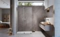 Radaway Furo Brushed Nickel kabina Walk-in 130x200cm lewa szczotkowany nikiel 10106688-91-01L/10110644-01-01