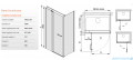 Sanplast kabina narożna prostokątna KNDJ2/PRIII-70x110 70x110x198 cm przejrzyste 600-073-0210-38-401