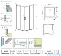 Radaway Idea Kdd kabina 70x70cm chrom połysk/szkło przejrzyste 387065-01-01L/387065-01-01R