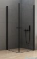 New Trendy New Soleo Black 70x80x195 cm kabina prostokątna przejrzyste montaż ma posadzce 