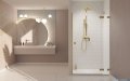 Radaway Essenza Pro Brushed Gold Dwj drzwi wnękowe 130cm prawe szczotkowane złoto 10099130-99-01R