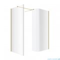 Excellent Vidoq walk-in kabina prysznicowa gięta, ścianka prosta 90cm, ścianka gięta 93cm złoty połysk KAEX.1507.K.0900.0930.GL