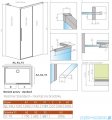 Radaway Idea 8 QL Kdj Brushed Gold kabina 120x70cm prawa szczotkowane złoto 10550617-99-01R/10350553-01-01/10360070-01-01L