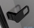 Radaway Essenza 8 Black Dwj drzwi wnękowe 130cm lewe czarny mat/szkło przejrzyste 10480812-01-01L/10460437-54-01L