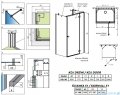 Radaway Essenza Gold Kdj+S kabina 100x80x100cm prawa złoty połysk szkło przejrzyste 1384052-01-01/1385021-09-01R/1384052-01-01