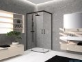 Novellini Kali AH kabina 120x80 profile czarne KALIAH116L-1H/KALIAH76L-1H