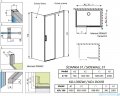 Radaway Idea White Kdj kabina 100x70cm prawa szkło przejrzyste 387040-04-01R/387048-04-01L