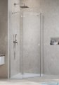 Radaway Essenza 8 Brushed Nickel Ptj kabina pięciokątna 90x80cm lewa szczotkowany nikiel 10490000-91-01L/10490600-01-01