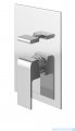 Kohlman Saxo zestaw prysznicowy z deszczownicą kwadratową 25x25 cm chrom QW210SQ25
