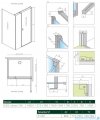 Radaway Nes 8 Kds I kabina 140x75cm prawa przejrzyste 10073140-01-01R/10073114-01-01/10089075-01-01