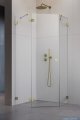 Radaway Essenza Pro Brushed Gold Ptj kabina pięciokątna 90x90 lewa szczotkowane złoto 10100000-99-01L/10100200-01-01