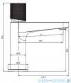 Omnires Contour bateria umywalkowa antracyt CT8010AT