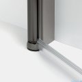 New Trendy New Soleo Gunmetal Brushed 160x195 cm drzwi wnękowe wspornik krzyżowy grafit szczotkowany/szkło przejrzyste D-1000A-WP