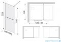Sanplast Free Line II P/FREEII Kabina walk-in 130x200 cm czarny matowy 600-261-0710-59-401