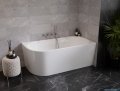 The North Bath Calia wanna wolnostojąca przyścienna prawa 150x75cm + syfon Klik-klak 6845-1501R