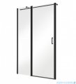 Besco Exo-C Black drzwi prysznicowe 120x190 przejrzyste ECB-120-190C