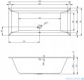 Riho Lugo wanna prostokąta 170x75cm z hydromasażem BLISS lewa B132006005