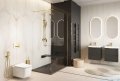 Excellent Vidoq Walk-in ścianka prysznicowa prosta 90x200 cm, złoty połysk KAEX.1506.900.LP.GL