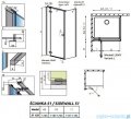 Radaway Fuenta New/Essenza New Kdj ścianka boczna S1 120cm szkło przejrzyste 384054-01-01