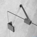 Radaway Essenza Pro Brushed GunMetal Ptj kabina pięciokątna 100x80 prawa szczotkowany grafit 10100000-92-01R/10100800-01-01
