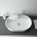 Elita Babette umywalka nablatowa ceramiczna 62x41cm anthracite matt 145104