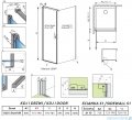Radaway Nes Kdj I Brushed GunMetal kabina 80x75cm lewa szczotkowany grafit 10022080-92-01L/10039075-01-01