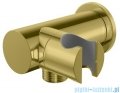 Kohlman Experience Gold zestaw prysznicowy z deszczownicą 30 cm złoty połysk QW210EGDR30