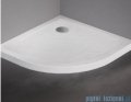 New Trendy Mild Stone Brodzik akrylowy półokrągły 90x90x4,5 cm biały B-0538