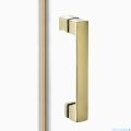 New Trendy Nesta Light Gold kabina pięciokątna asymetryczna 100x80x200 cm lewa drzwi lewe złoty połysk/szkło przejrzyste K-4587