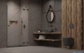 Radaway Essenza Pro Brushed GunMetal Dwj drzwi wnękowe 120cm prawe szczotkowany grafit 10099120-92-01R