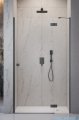 Radaway Essenza Brushed GunMetal Dwj drzwi wnękowe 80cm prawe szczotkowany grafit/szkło przejrzyste 1385012-92-01R