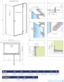 Radaway Essenza Pro White Kdj kabina 80x100cm prawa szkło przejrzyste 10097080-04-01R/10098100-01-01