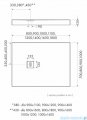 Schedpol Schedline Nonlimits brodzik 80x160cm White Stone 3ST.N1P-80160/B/ST-M1/B/ST