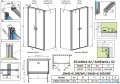 Radaway Nes 8 DWD+S kabina 80x70cm przejrzyste 10081180-01-01/10080070-01-01