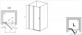 Ravak Chrome Drzwi prysznicowe CSD2-110 satyna+transparent 0QVDCU00Z1