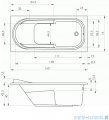 Riho Columbia wanna prostokątna 160x75cm z hydromasażem Air prawa B001003005