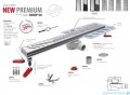 Wiper New Premium Pure Odpływ liniowy z kołnierzem 60 cm syfon drop 50 mat 500.0172.03.060