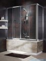 Radaway Vesta DWD+S Parawan nawannowy 140x75cm szkło przejrzyste