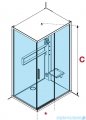 Novellini Glax 2 2.0 kabina z hydromasażem hydro plus 120x80 prawa czarna G222P120DT1L-1HU