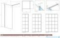 Radaway Modo X Black II Frame kabina Walk-in 70x200 szkło 10mm 389274-54-56