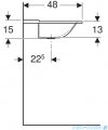 Geberit Xeno 2 Umywalka meblowa z otworami na baterie 160x48 cm 500.279.00.1