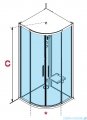 Novellini Glax 1 2.0 kabina z sauna parową 100x100 czarna G21R100T5-1HH
