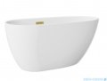 The North Bath Loki wanna wolnostojąca 130X70cm z korkiem i przelewem ZŁOTYM 6402-1301OEMGL