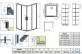 Radaway Idea Black Kdd Factory kabina prysznicowa 100x100cm czarny mat/szkło przejrzyste 387062-54-55L/387062-54-55R