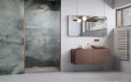 Radaway Essenza Brushed Copper Dwj drzwi wnękowe 100cm lewe szczotkowana miedź/szkło przejrzyste 1385014-93-01L
